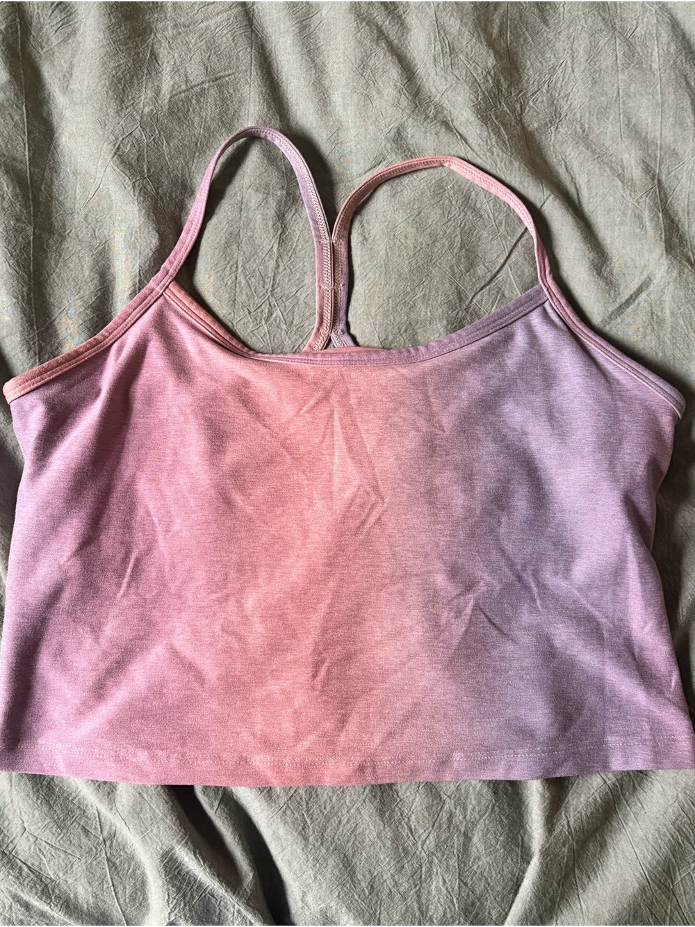 Beyond Yoga Pink to Lavender Ombre Cami Bandeau